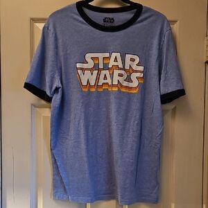 Star Wars Light Blue Ringer Tee